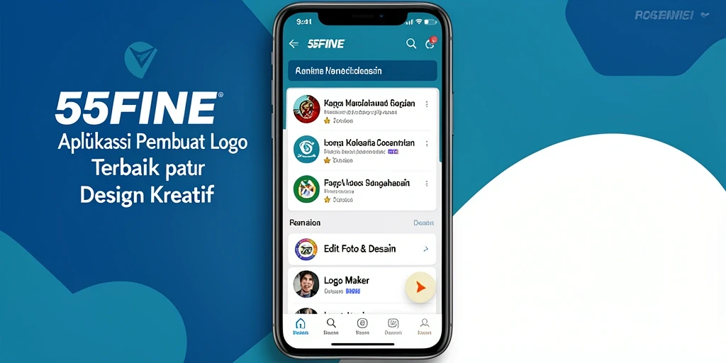 Tampilan antarmuka 55FIVE yang menarik dan fungsional.