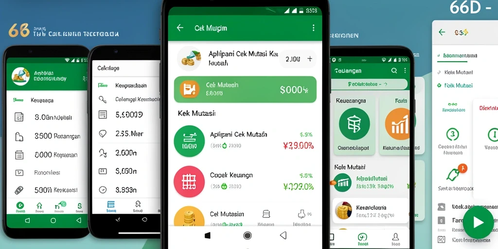 Antarmuka aplikasi Cek Mutasi 66D yang mudah digunakan.