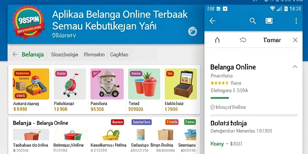 Tampilan antarmuka aplikasi 98SPIN yang menarik dan mudah digunakan.