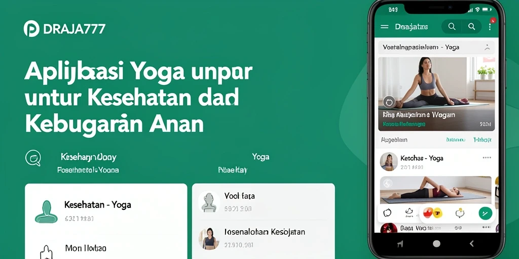 Antarmuka aplikasi DRAJA777 yang ramah pengguna untuk praktik yoga.