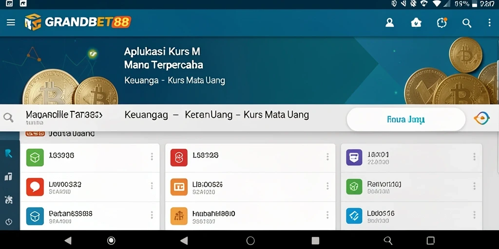 Tampilan antarmuka GRANDBET88 yang sederhana dan informatif.