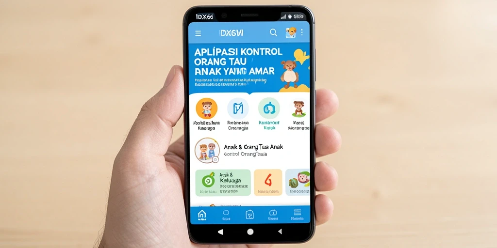 Antarmuka pengguna IDX66 yang intuitif untuk kontrol orang tua.