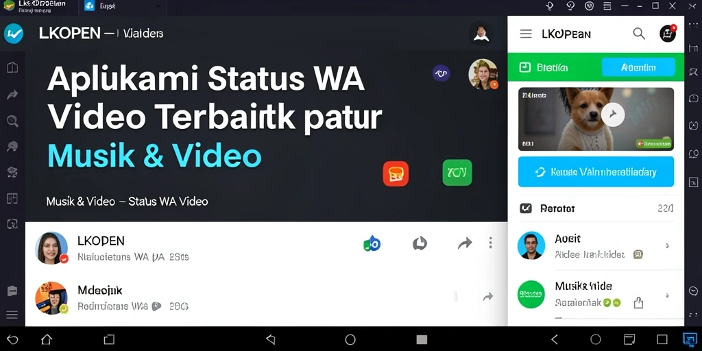 Tampilan antarmuka LKOPEN yang menarik dan mudah digunakan.