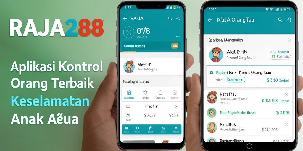 Tampilan antarmuka pengguna RAJA288 dengan fitur Kontrol Orang Tua yang jelas dan mudah digunakan.