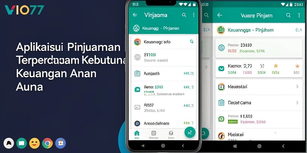 Antarmuka aplikasi VIO77 yang sederhana dan mudah digunakan.