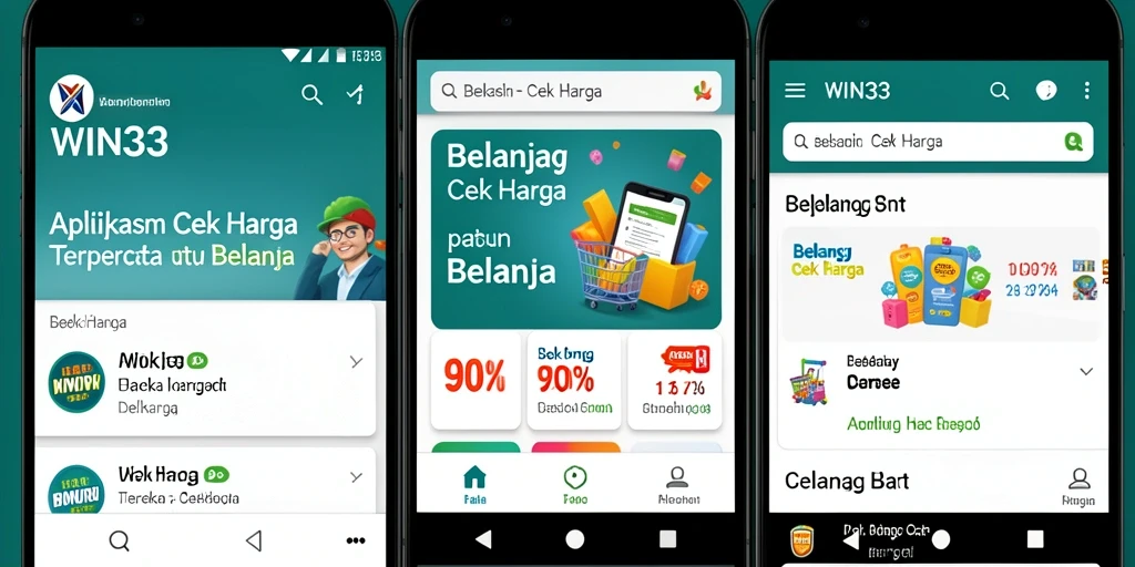 Tampilan antarmuka WIN33 untuk cek harga produk.