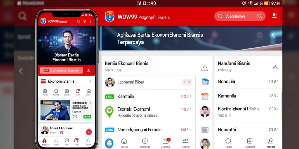 Tampilan antarmuka WOW99 yang modern dan informatif.